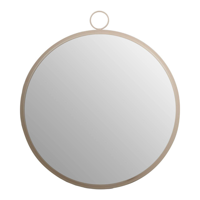 premier housewares Karval Round Wall Mirror With Gold Finish Frame