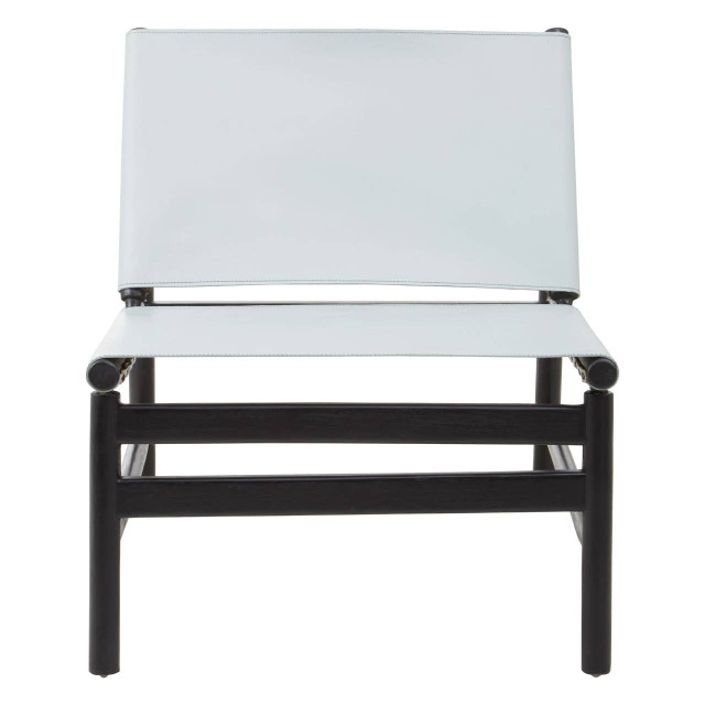 premier housewares Kendari Grey Plain Cow Leather Chair