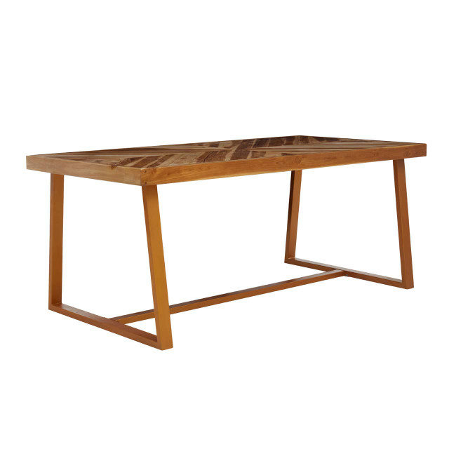 Premier Housewares Kendari Natural Teak Wood Dining Table