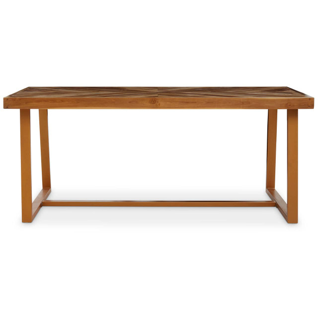 premier housewares Kendari Natural Teak Wood Dining Table