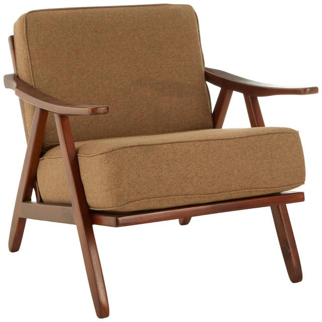 Premier Housewares Kendari Teak Wood Frame Armchair With Cushions