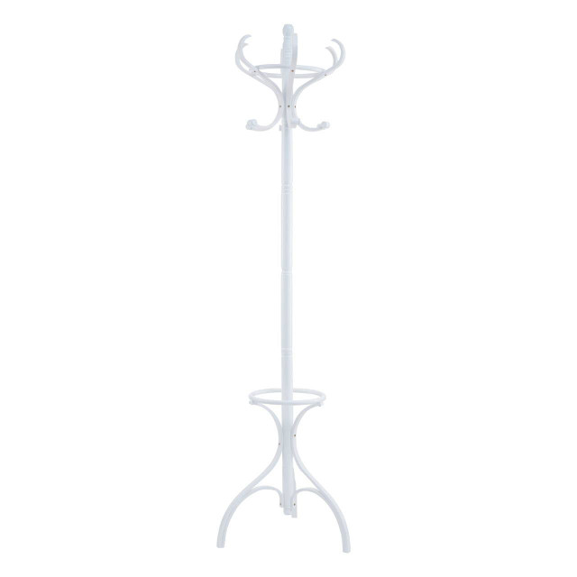 Premier Housewares Kennedy 184cm White Finish Floor Standing Coat Stand