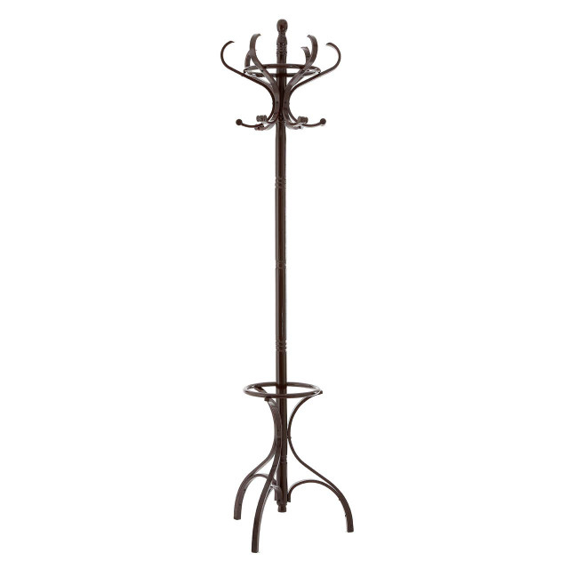 Premier Housewares Kennedy Mahogany Finish Coat Stand