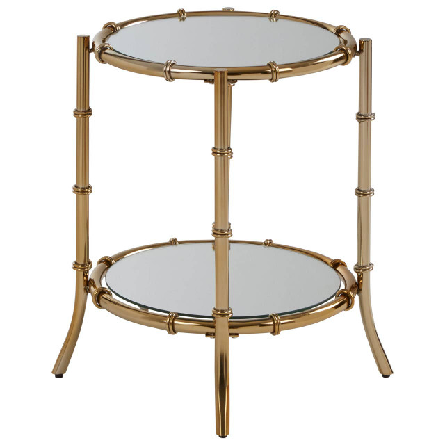 Premier Housewares Kensington Townhouse Bamboo Design Side Table