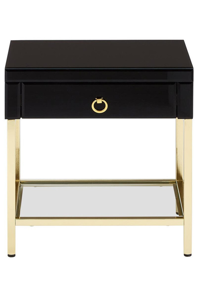 Premier Housewares Kensington Townhouse Black And Gold Side Table
