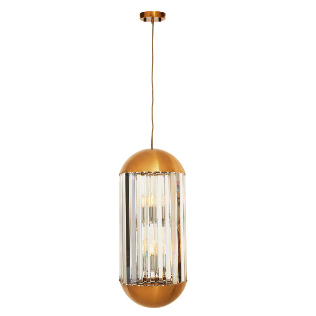 Premier Housewares Kensington Townhouse Bronze Finish 6 Bulb Pendant Light