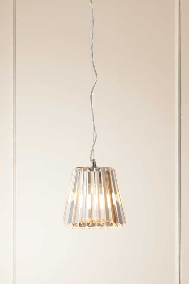 Premier Housewares Kensington Townhouse Chrome Pendant Light