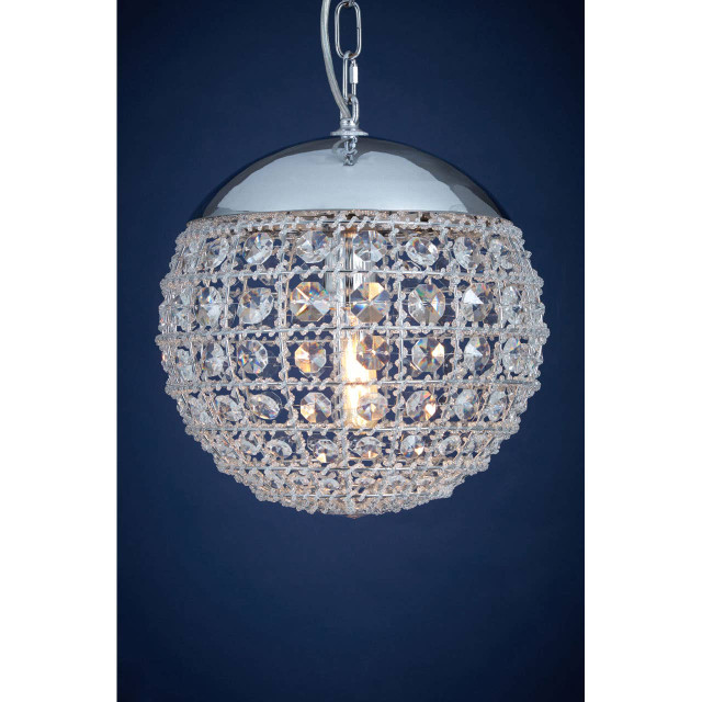 Premier Housewares Kensington Townhouse Crystal Beads Pendant Light