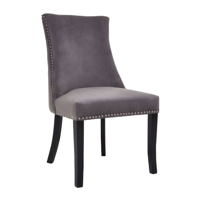 premier housewares Kensington Townhouse Dark Grey Dining Chair