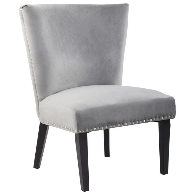 premier housewares Kensington Townhouse Grey Winged Dining Chair