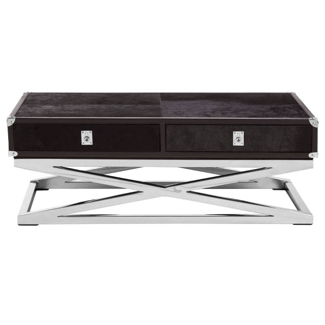 Premier Housewares Kensington Townhouse Hair On Hide Coffee Table