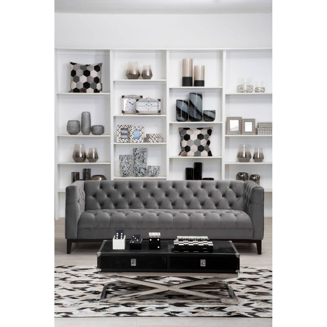 Premier Housewares Kensington Townhouse Hair On Hide Coffee Table