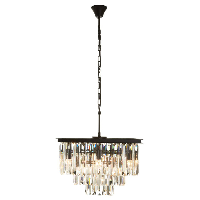 Premier Housewares Kensington Townhouse Multi Crystal Pendant Light