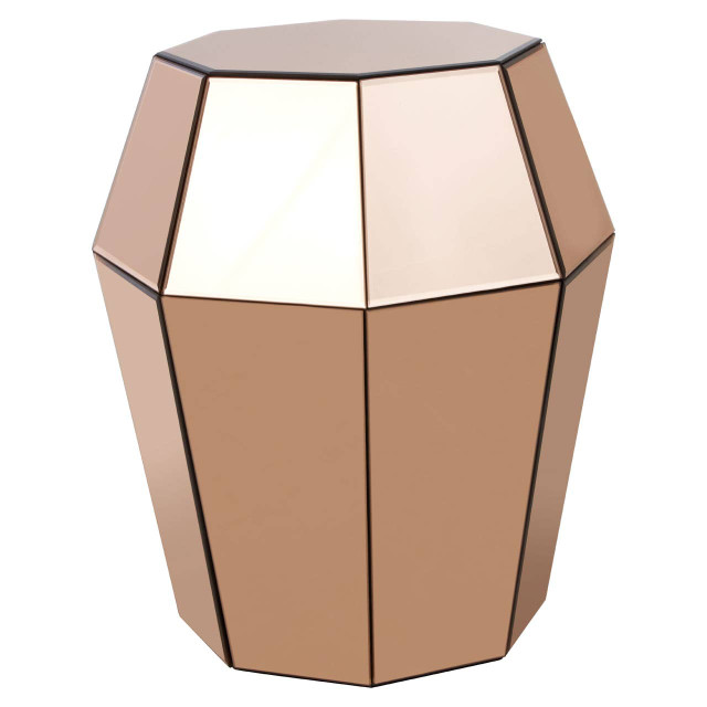 Premier Housewares Kensington Townhouse Rose Gold Finish Side Table