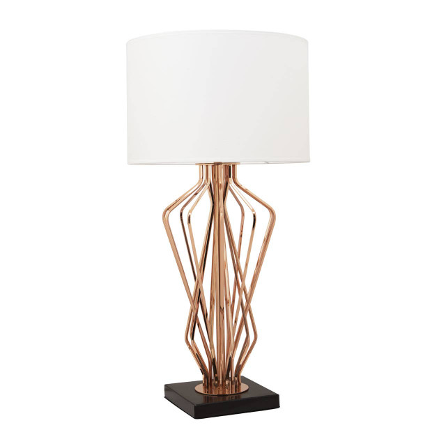 Premier Housewares Kensington Townhouse White Shade Table Lamp