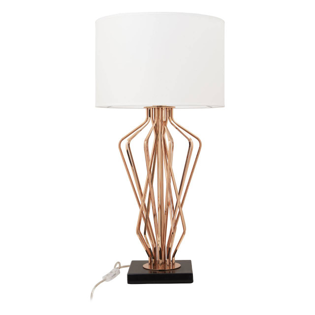 premier housewares Kensington Townhouse White Shade Table Lamp