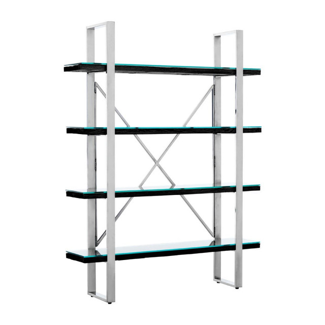 Premier Housewares Kerala Black Four Tier Shelf Unit