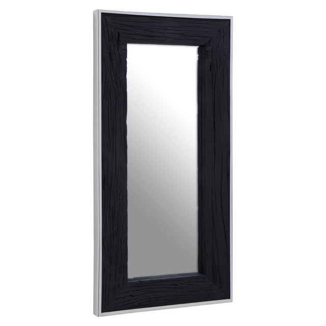 Premier Housewares Kerala Black Rectangular Wall Mirror