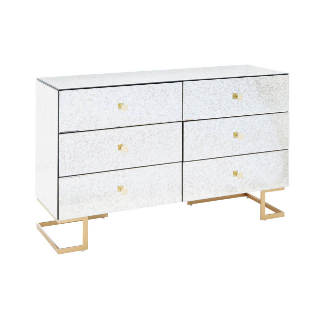 Premier Housewares Kesena Mirrored Chest Of Drawers