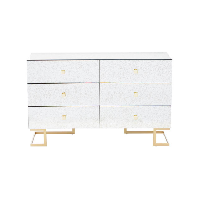 premier housewares Kesena Mirrored Chest of Drawers