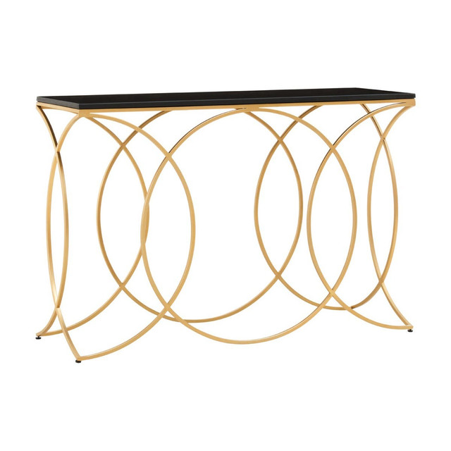 Premier Housewares Kia Black And Gold Console Table