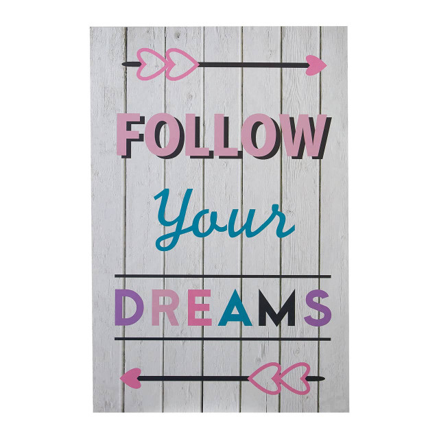 premier housewares Kids Follow Your Dreams Wall Plaque