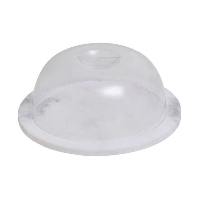 Premier Housewares Kindia Round Marble Cheese Board With Dome Lid