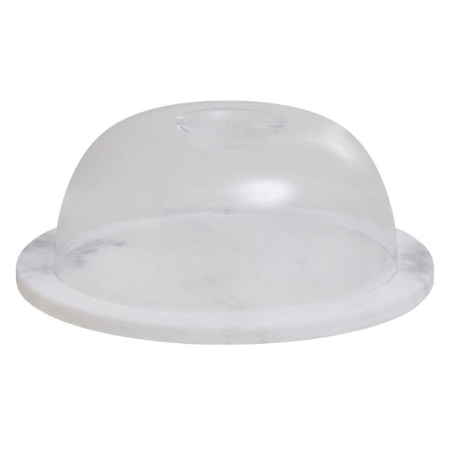 premier housewares Kindia Round Marble Cheese Board with Dome Lid
