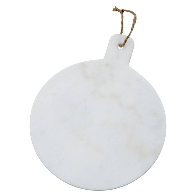 Premier Housewares Kindia Round Marble Paddle Chopping And Serving Board