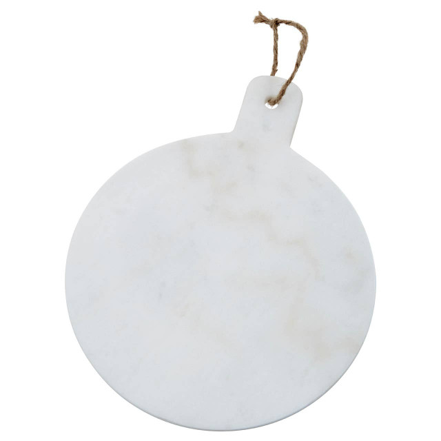 Premier Housewares Kindia Round Marble Paddle Chopping And Serving Board