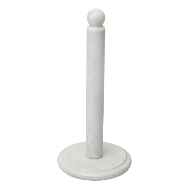 Premier Housewares Kindia White Marble Kitchen Roll Holder