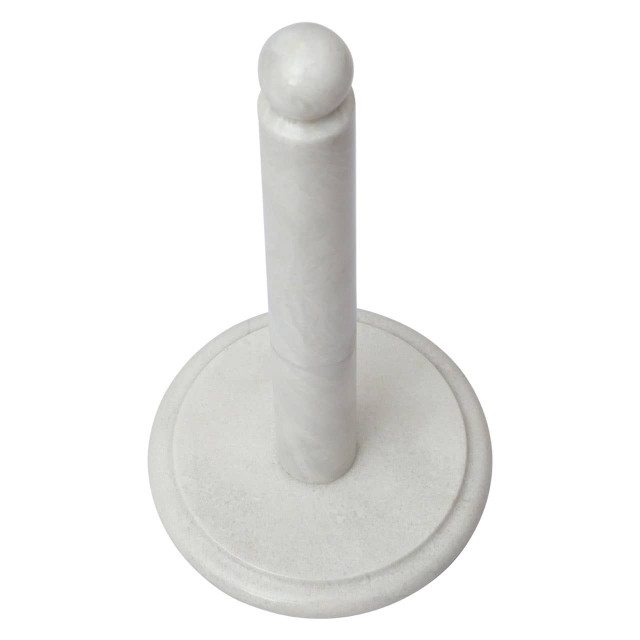 Premier Housewares Kindia White Marble Kitchen Roll Holder