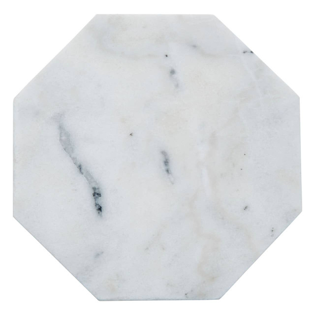 Premier Housewares Kindia White Marble Octagonal Trivet
