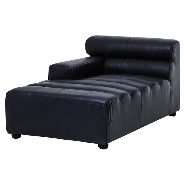 premier housewares King Left Arm Leather Modular Chaise