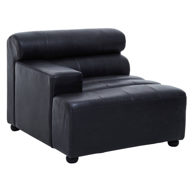 premier housewares King Left Arm Slate Grey Leather Sofa