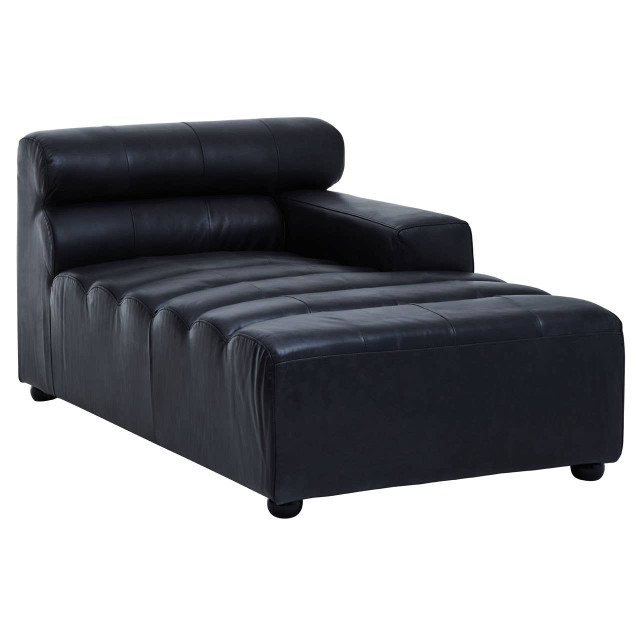 premier housewares King Right Arm Leather Modular Chaise