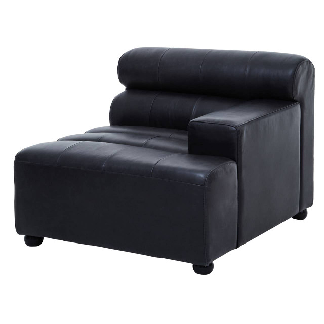 premier housewares King Right Arm Slate Grey Leather Sofa