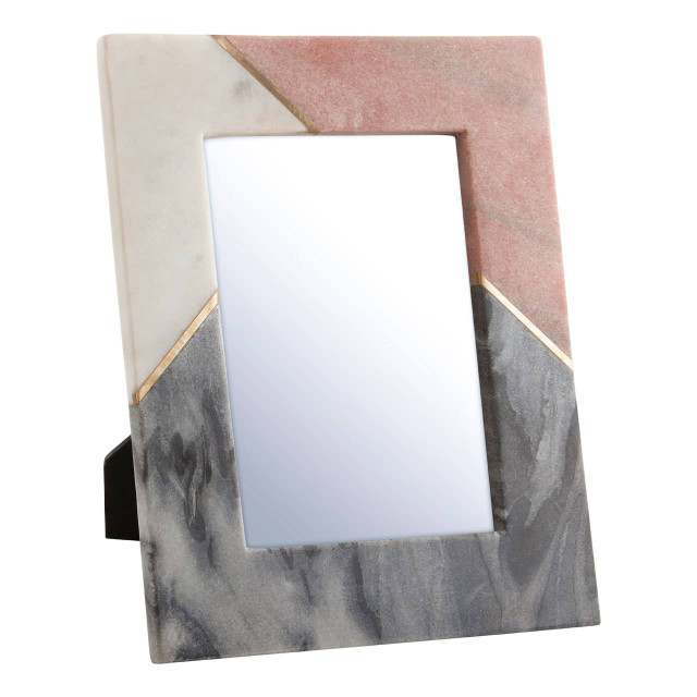 Premier Housewares Kira Large Tri Colour Marble 5In X 7In Photo Frame
