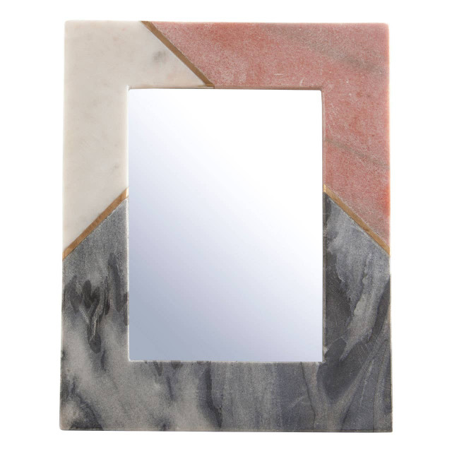 premier housewares Kira Large Tri Colour Marble 5In X 7In Photo Frame