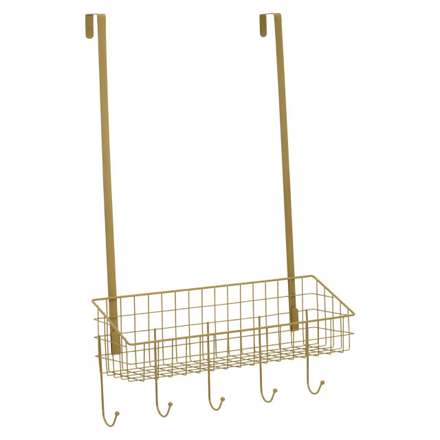 Premier Housewares Kirby Gold Finish Over The Door Hanger