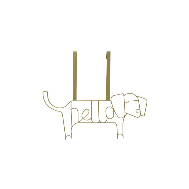 premier housewares Kirby Gold Finish Sausage Dog Hanger