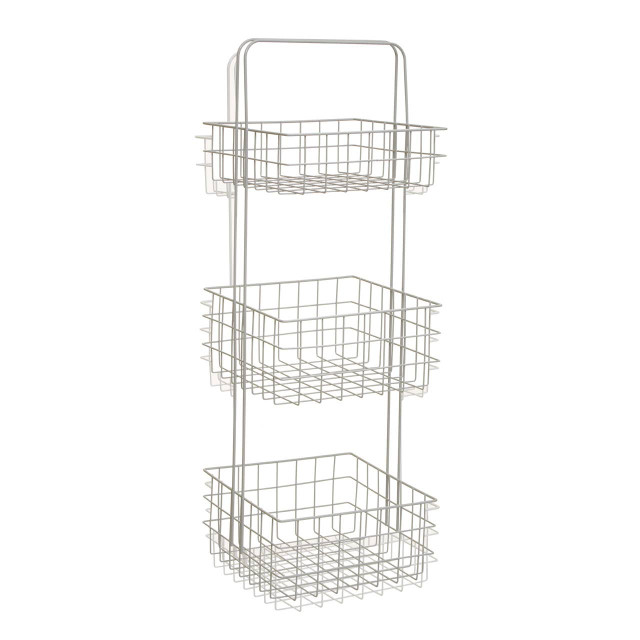 Premier Housewares Kirby Three Tier White Storage Caddy