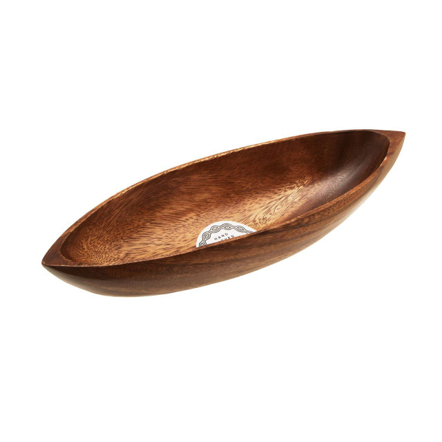 Premier Housewares Kora Acacia Boat Shaped Serving Dish