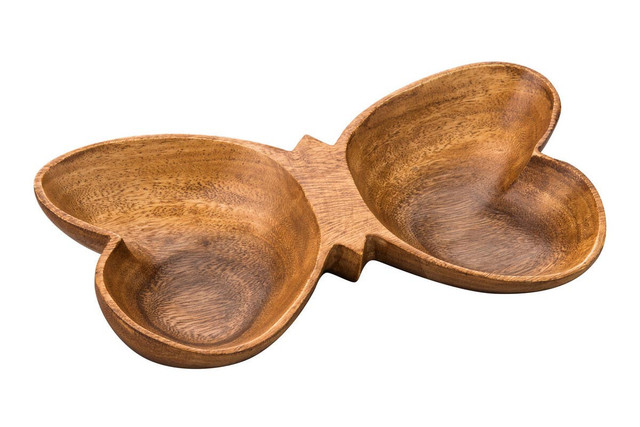 premier housewares Kora Acacia Butterfly Shaped Serving Dish