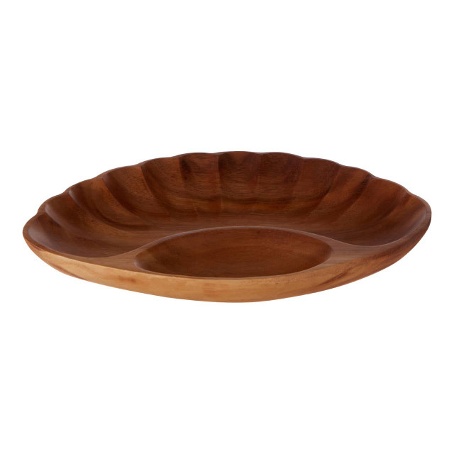 premier housewares Kora Acacia Chip and Dip Serving Dish