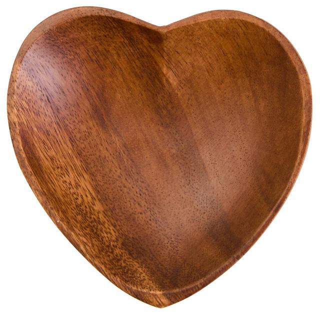Premier Housewares Kora Acacia Heart Shape Serving Dish
