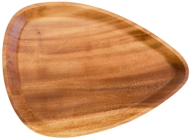 Premier Housewares Kora Acacia Large Curved Triangular Serving Dish