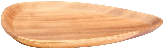 Premier Housewares Kora Acacia Large Curved Triangular Serving Dish