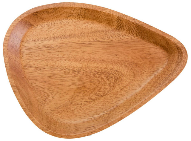 premier housewares Kora Acacia Medium Curved Triangular Serving Dish