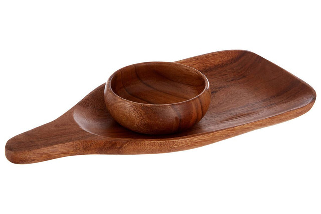 Premier Housewares Kora Acacia Paddle Board With Bowl Set